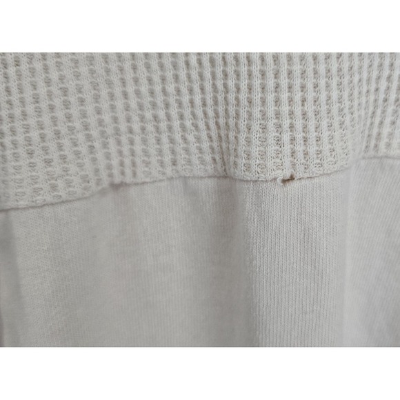 VTG Blue Cactus Maxi Short Sleeve Waffle Knit Top w/ Linen Look Skirt Dress L - Picture 6 of 13